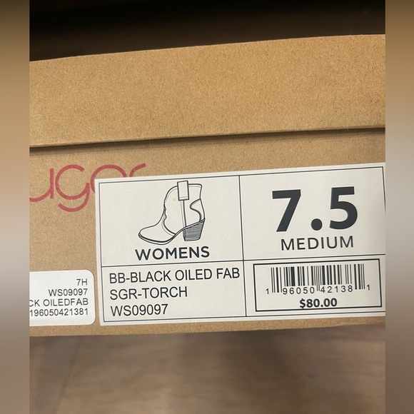 Sugar ,Black shoes , size 7.5 -NWT - Picture 5 of 7